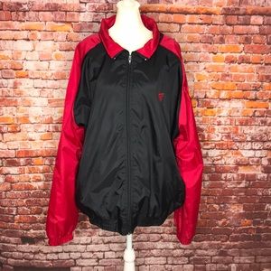 Vintage JC Penny Olympic Games Red Full Zip Windbreaker